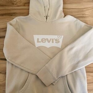 Levi’s Batwing Logo Hoodie Cream Size Medium